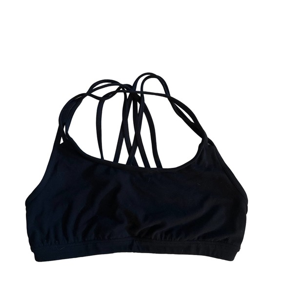Athleta Other - Women S A-C Athleta 591284 Black Fully Focused Sports Bra Run Athletic Dance